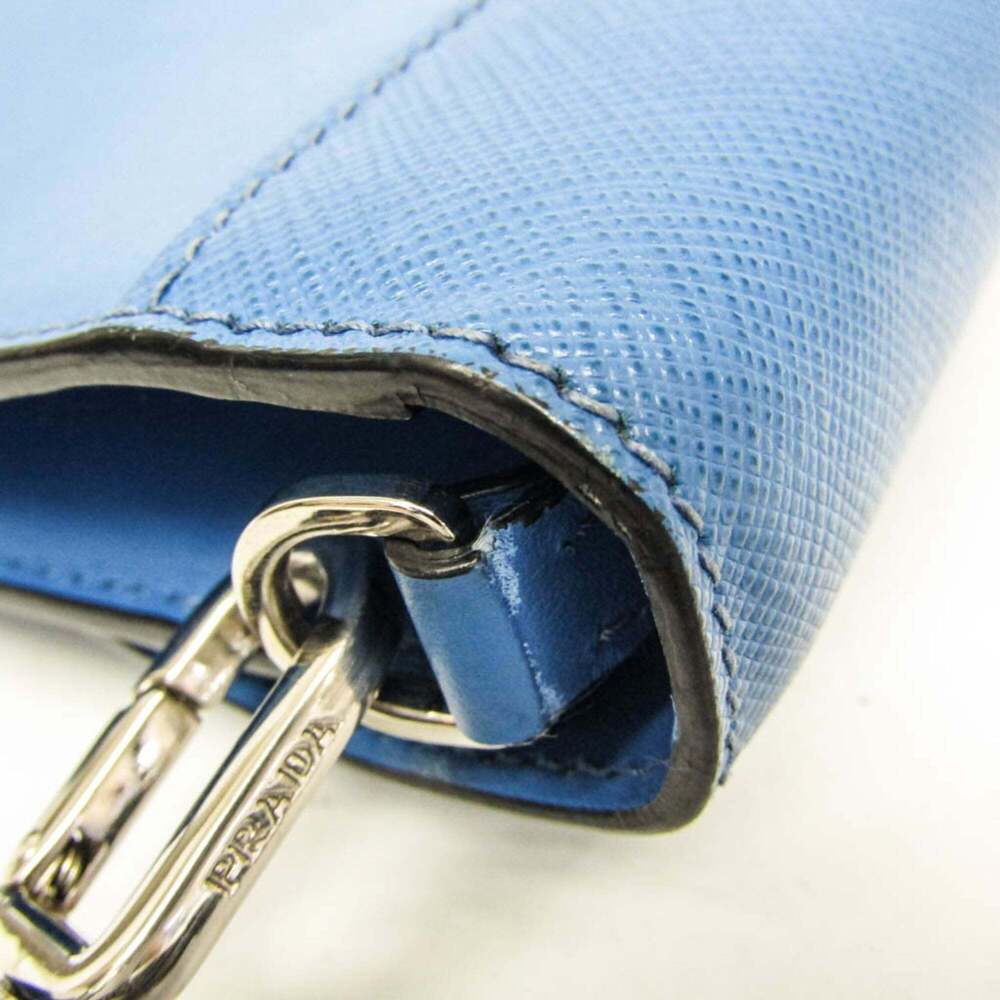 PRADA Blue Leather Shoulder Bag - Picture 12 of 16
